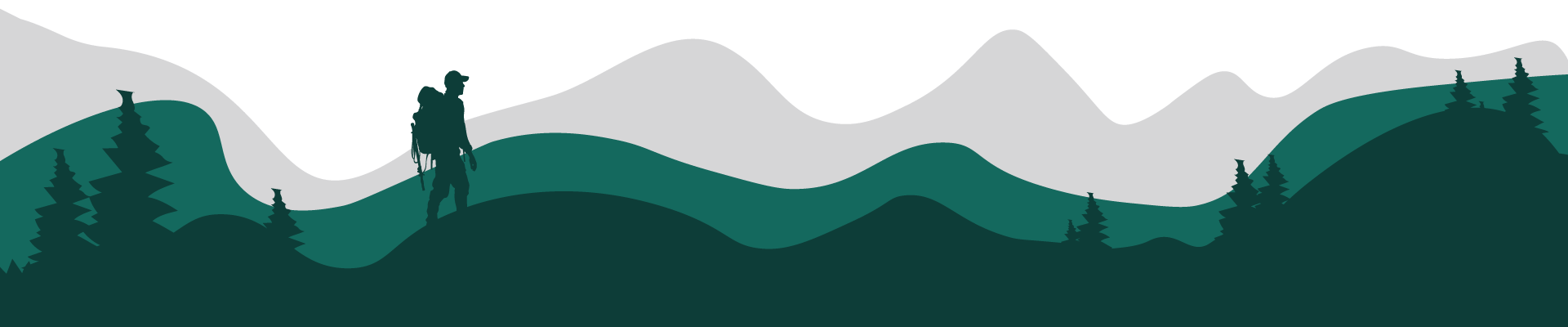 Footer Mountain Range Line