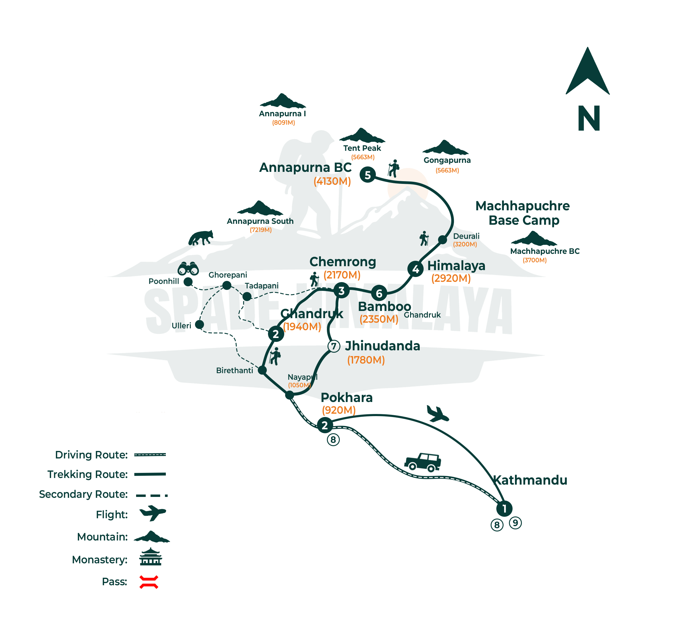 Annapurna Base Camp Trek Map, Trek Cost, Itinerary, Season, Annapurna Trek in Nepal 2026/2027