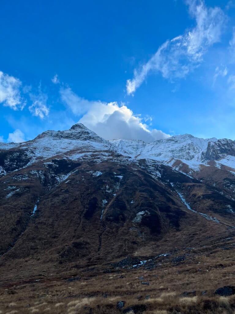 Mountain View seen from annapurna trekking