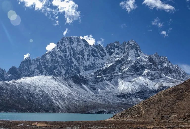 Mountain panorama from Gokyo Ri in the Everest region