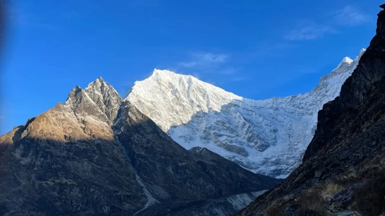 Snowey Capped Peak of Langtang Himalaya
