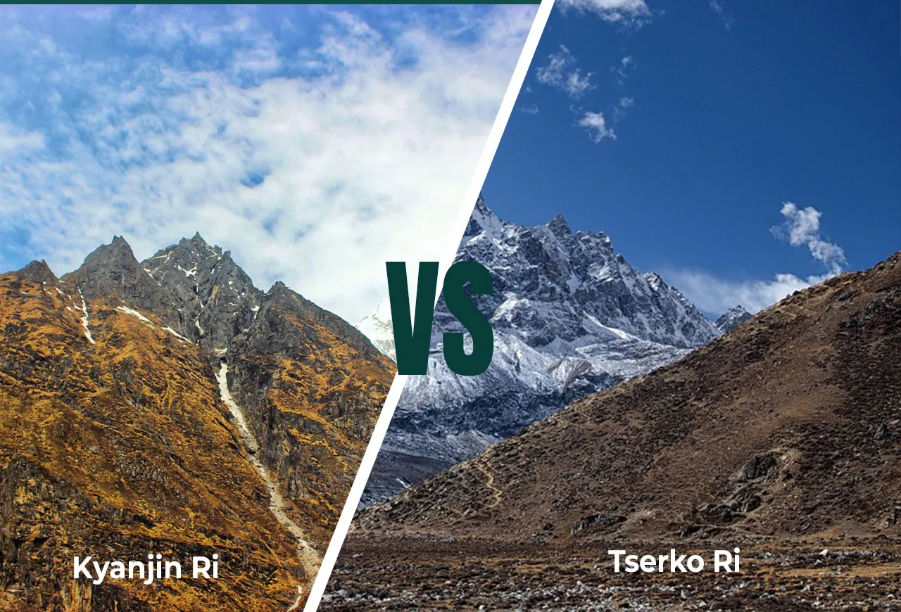 Kyanjin Ri and Tserko Ri viewpoints in the Langtang Valley
