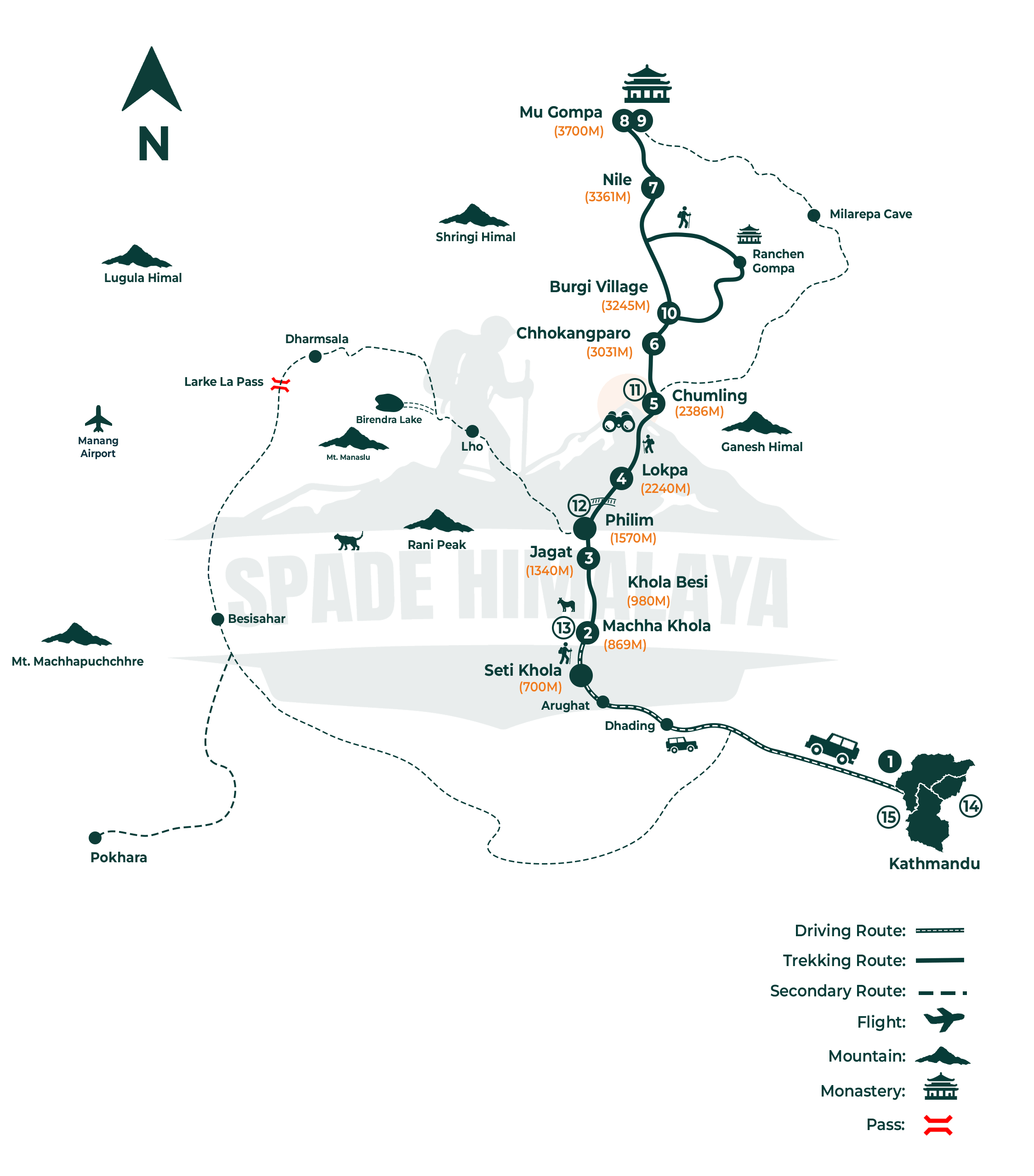 Tsum Valley Trek Route Map,15 Days, Cost, Itinerary, Season 2026/2027